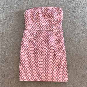 Peach strapless Lilly Pulitzer dress